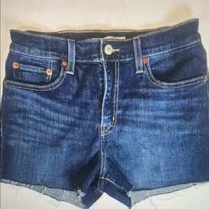 Levi's Dark Blue Jean Shorts